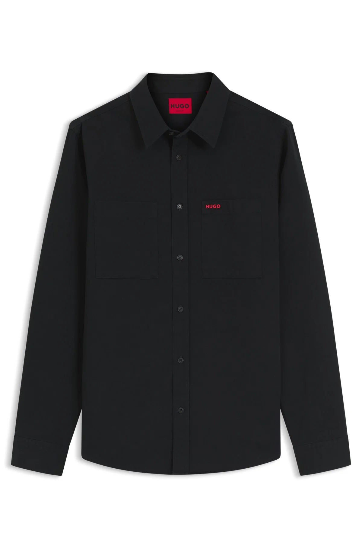RELAXED-FIT SHIRT IN COTTON TWILL WITH CHEST LOGO - 1