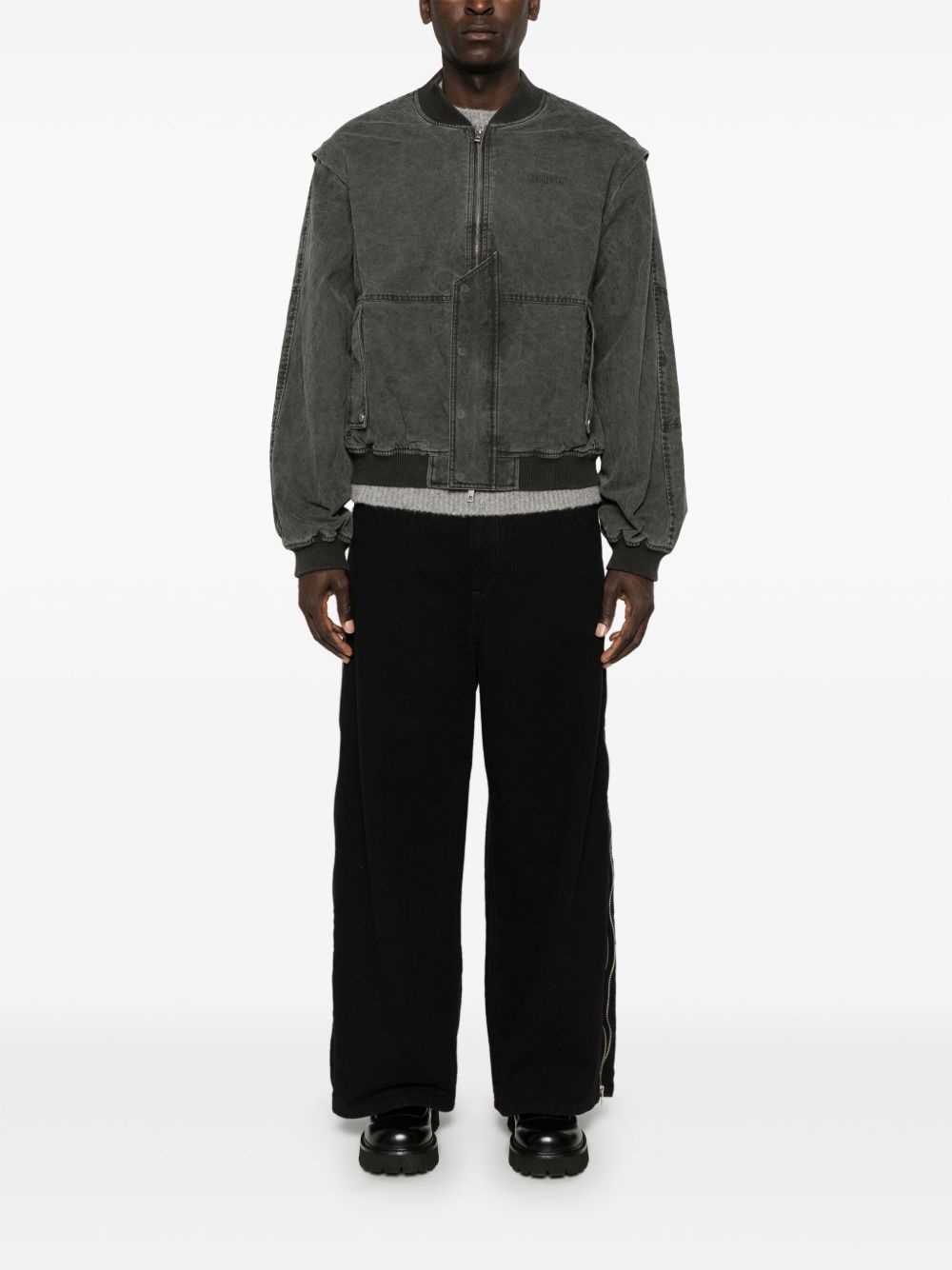 Inset sleeve bomber jacket - 2