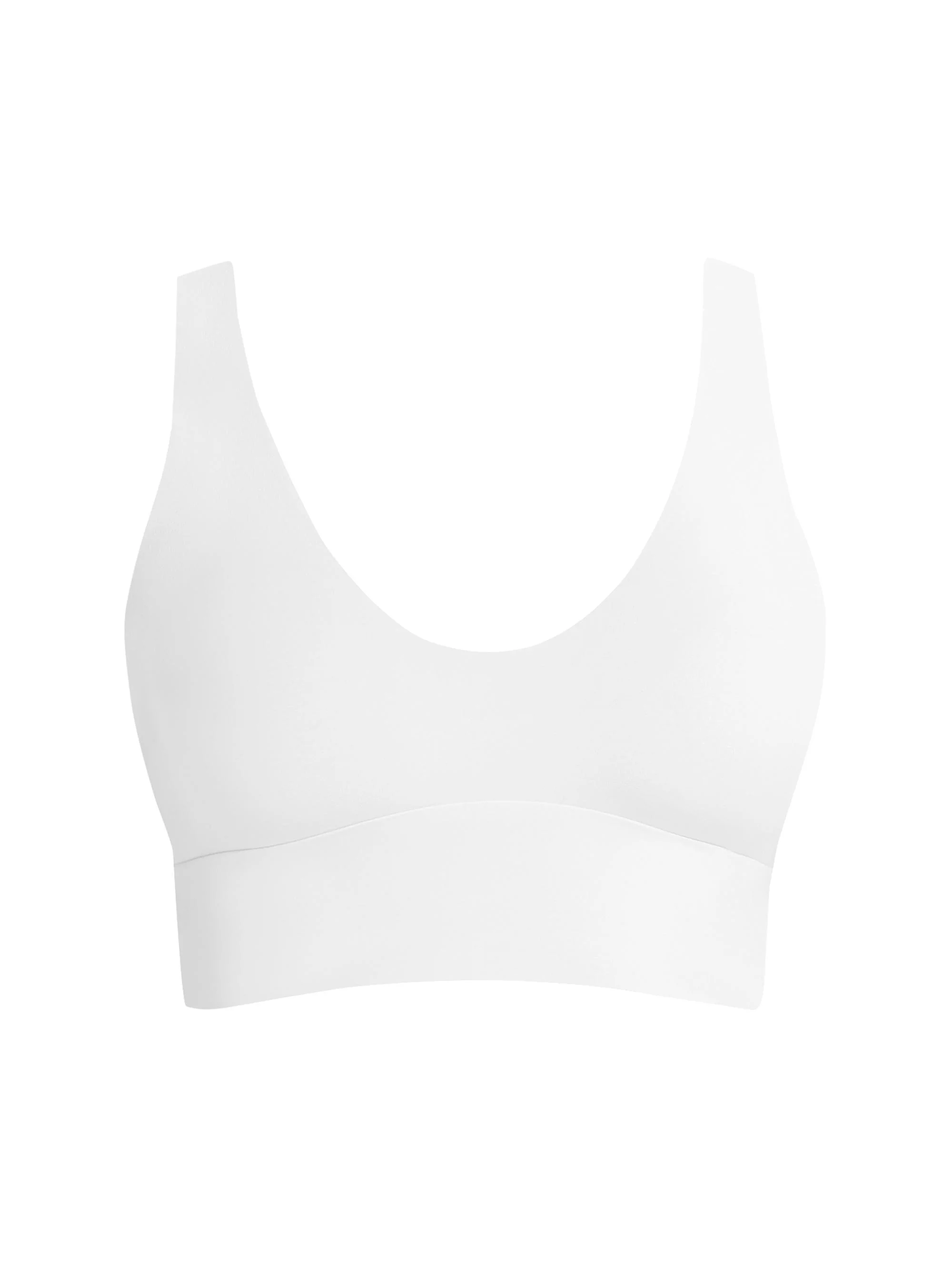 Women's Butter Comfy Longline Bralette - White - 1