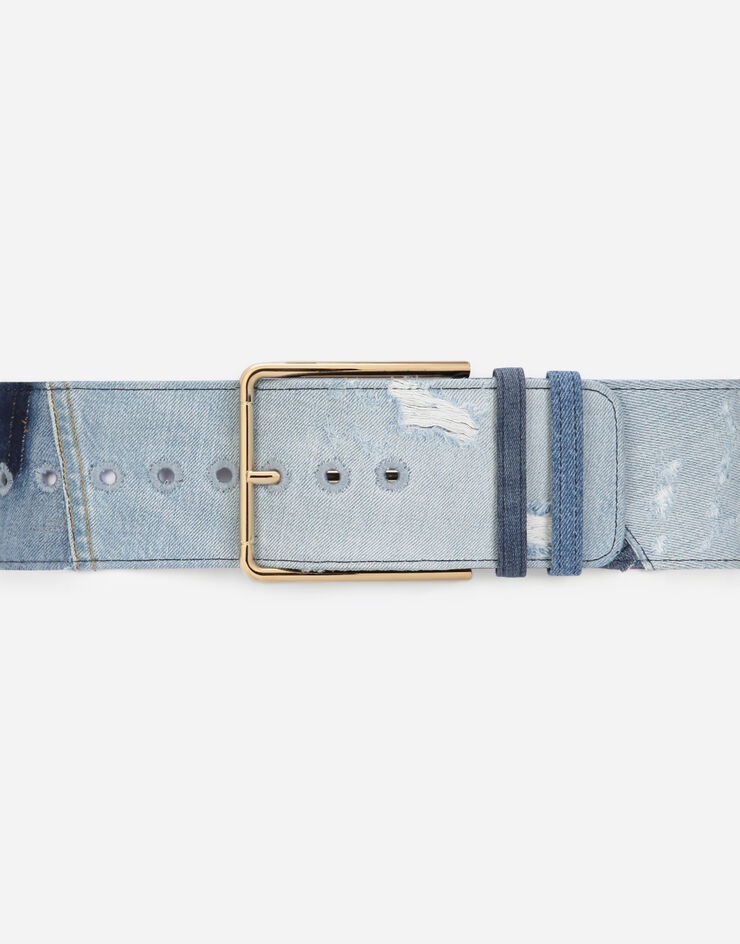 Patchwork denim belt - 3