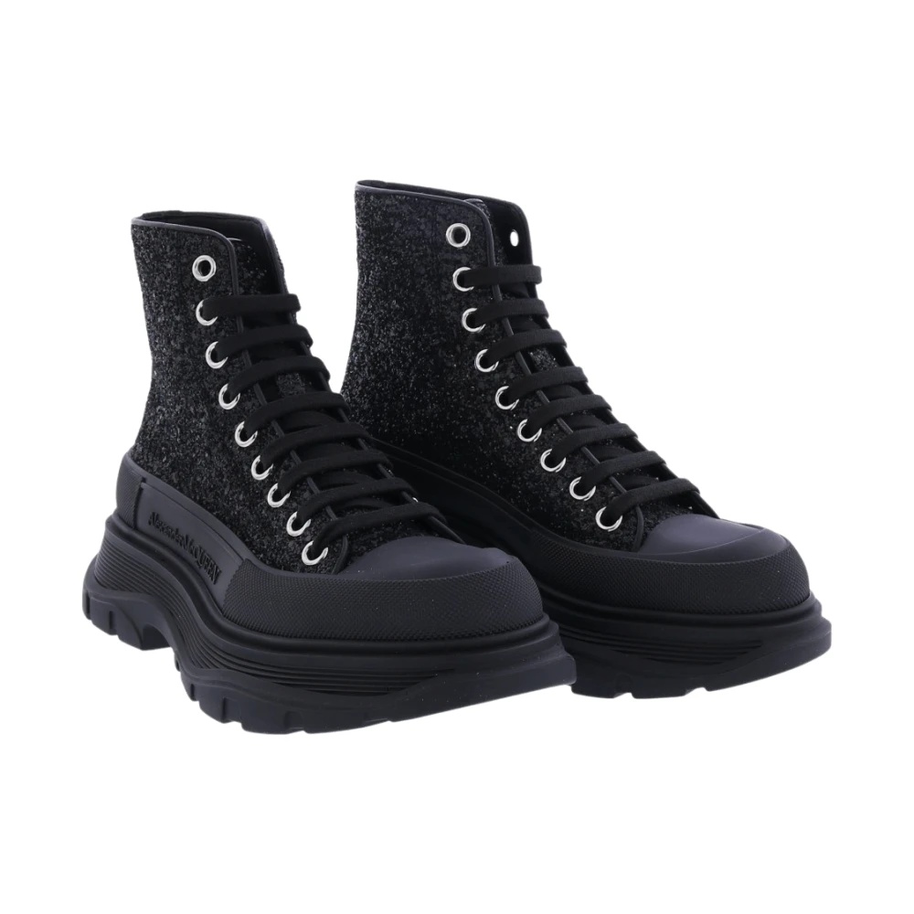 GLITTER TREAD SLICK SNEAKERS - 4