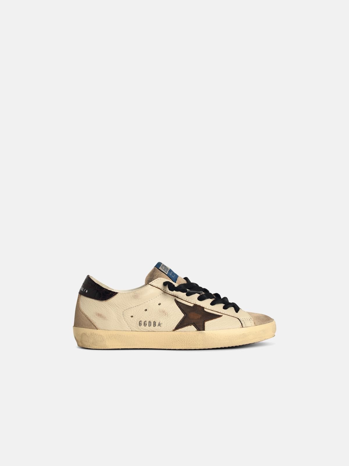 'SUPERSTAR' WHITE LEATHER SNEAKERS - 1