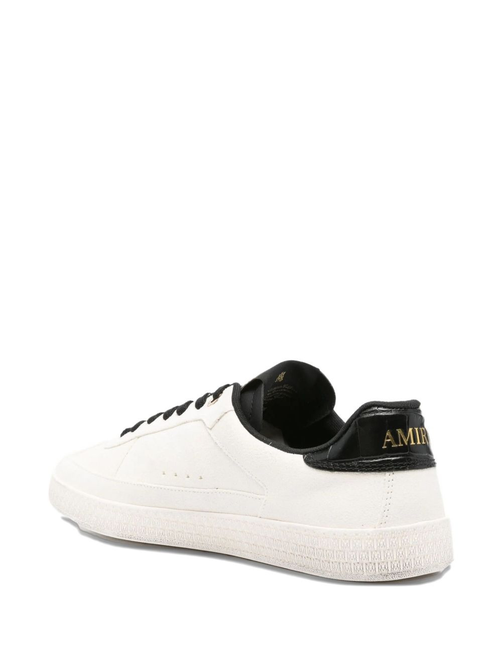 star-motif leather sneakers - 4