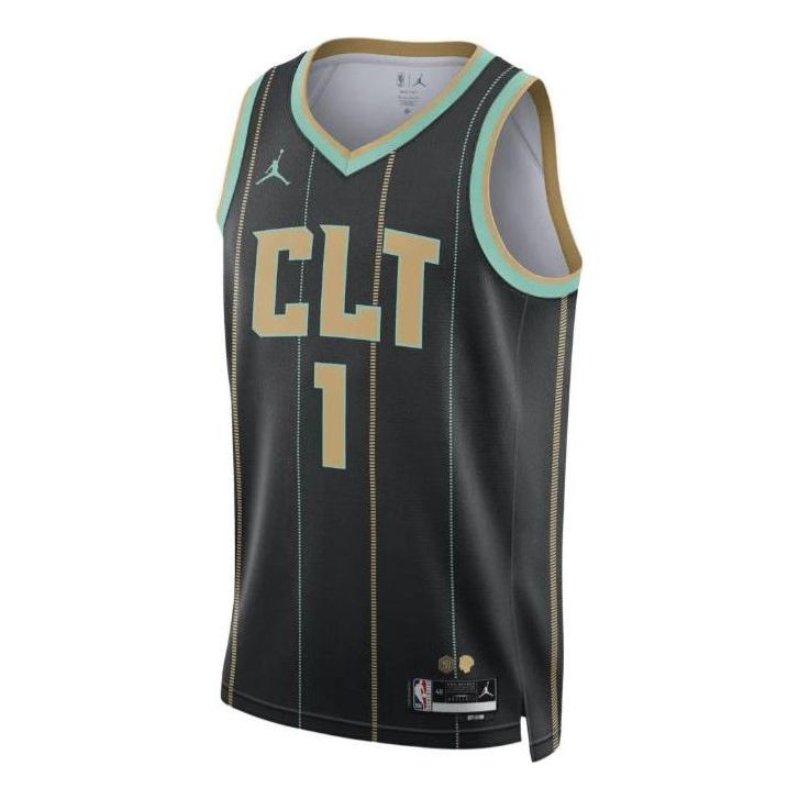 Air Jordan Dri-FIT NBA Charlotte Hornets Lamelo Ball City Edition 2022/23 Swingman Jersey DO9587-011 - 1