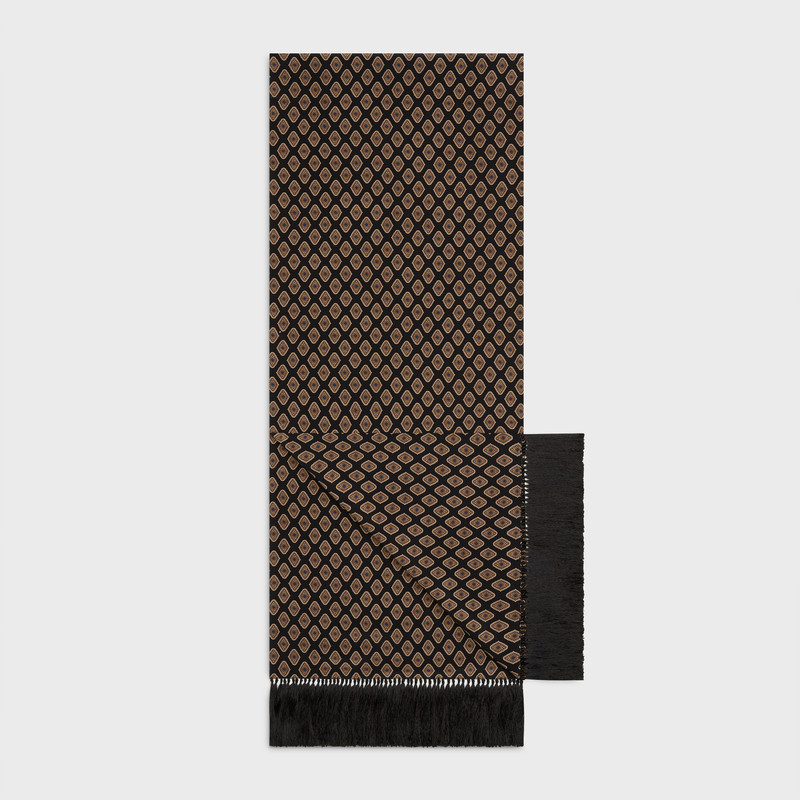 SCARF IN SILK CREPE WITH PRINT 3