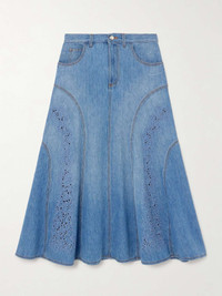 スカート Chloe' Denim Midi Skirt CHLOÉ Denim Midi Skirt | endource