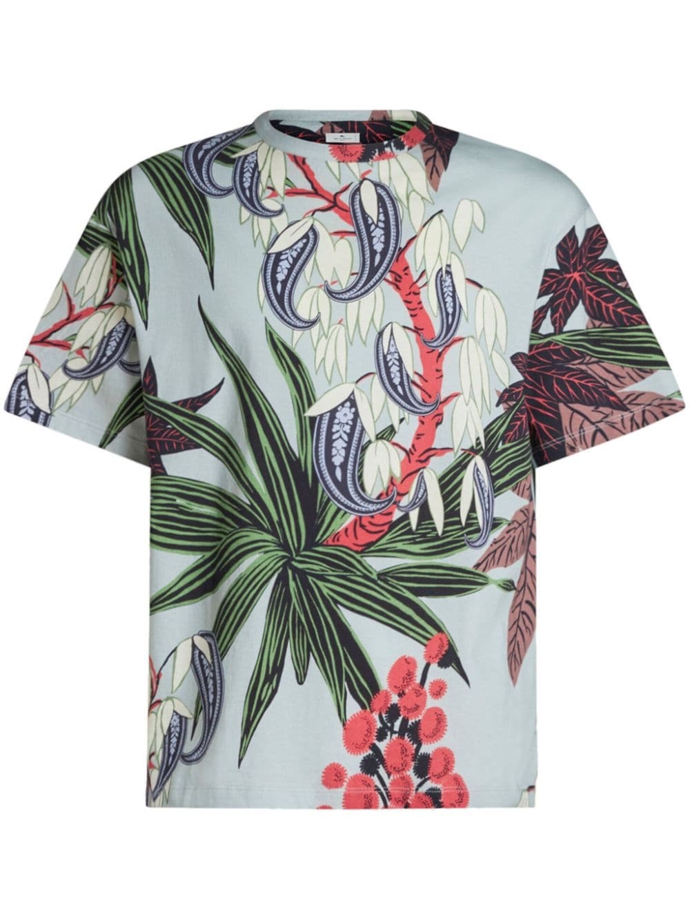 printed short-sleeve T-shirt - 1