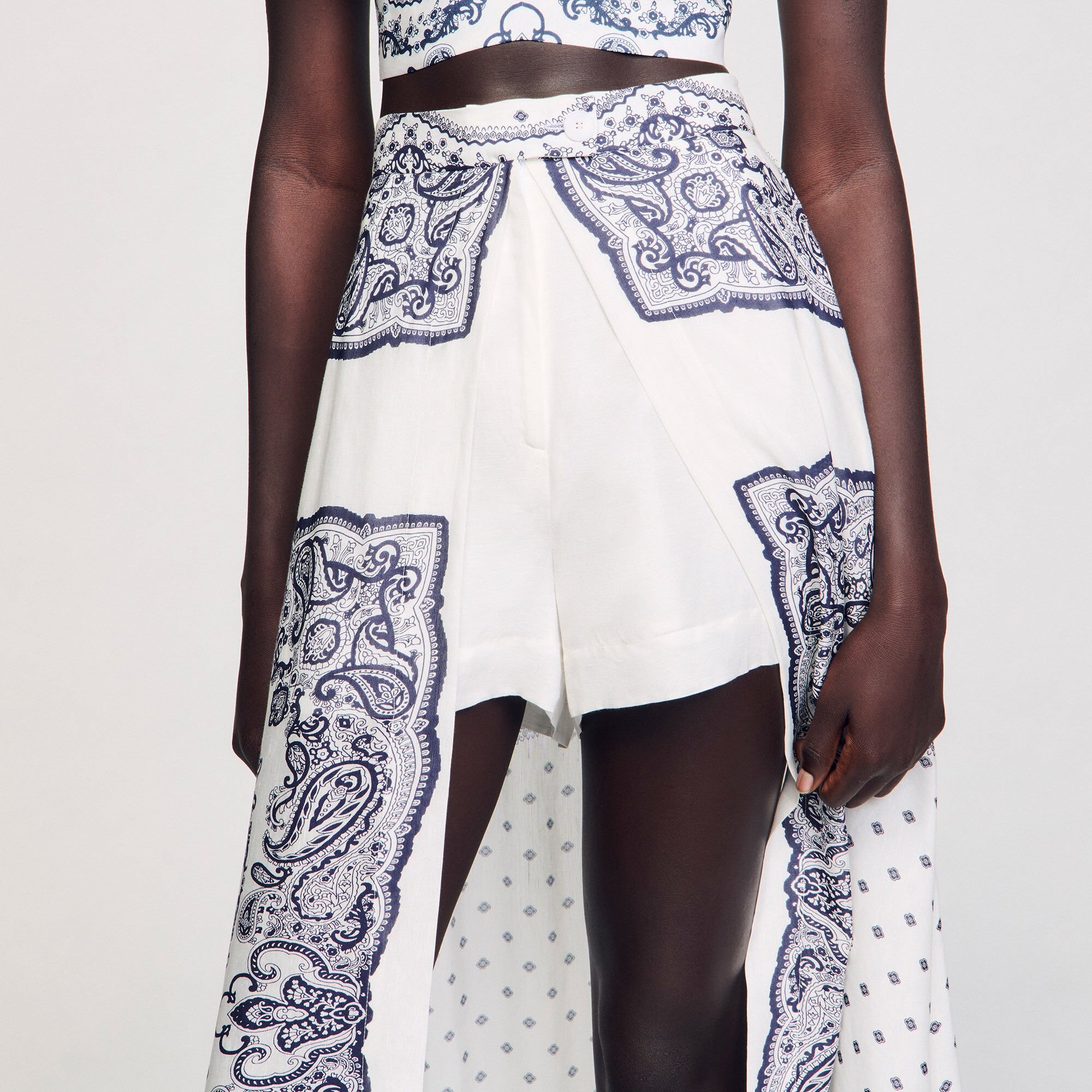 BANDANA-MOTIF SKIRT SHORTS - 3