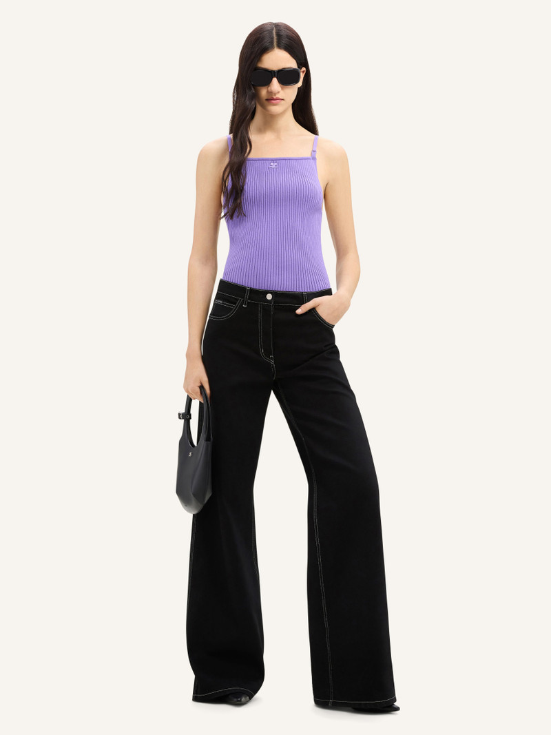 courrèges HAMMER TOPSTITCHED DENIM BAGGY PANTS outlook