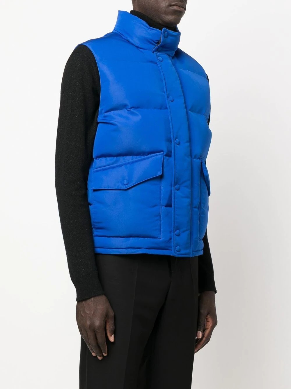 logo-print puffer gilet - 4