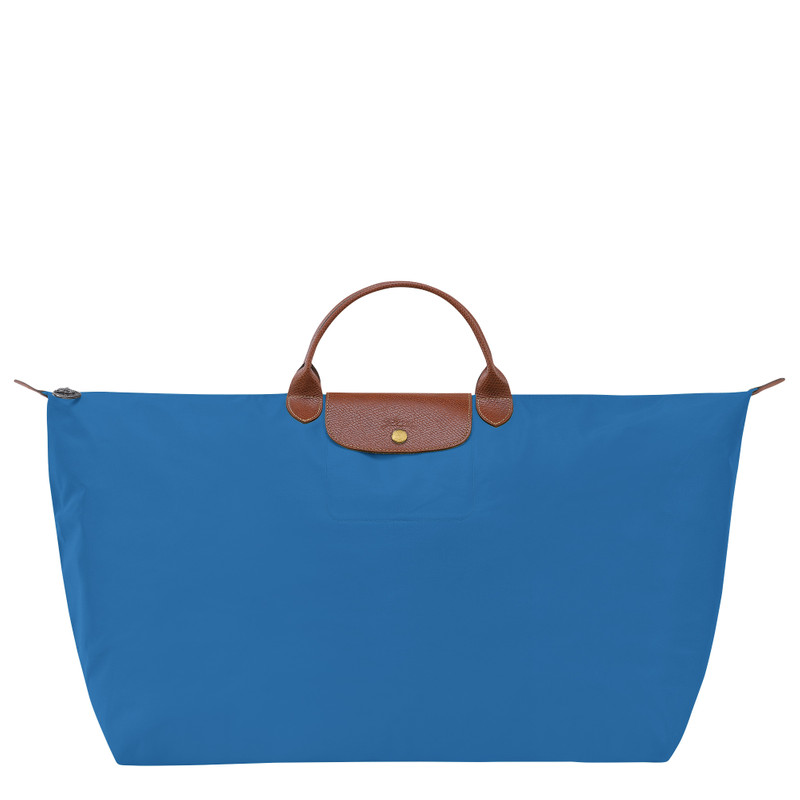 Le Pliage Original M Travel bag Cobalt - Recycled canvas 1