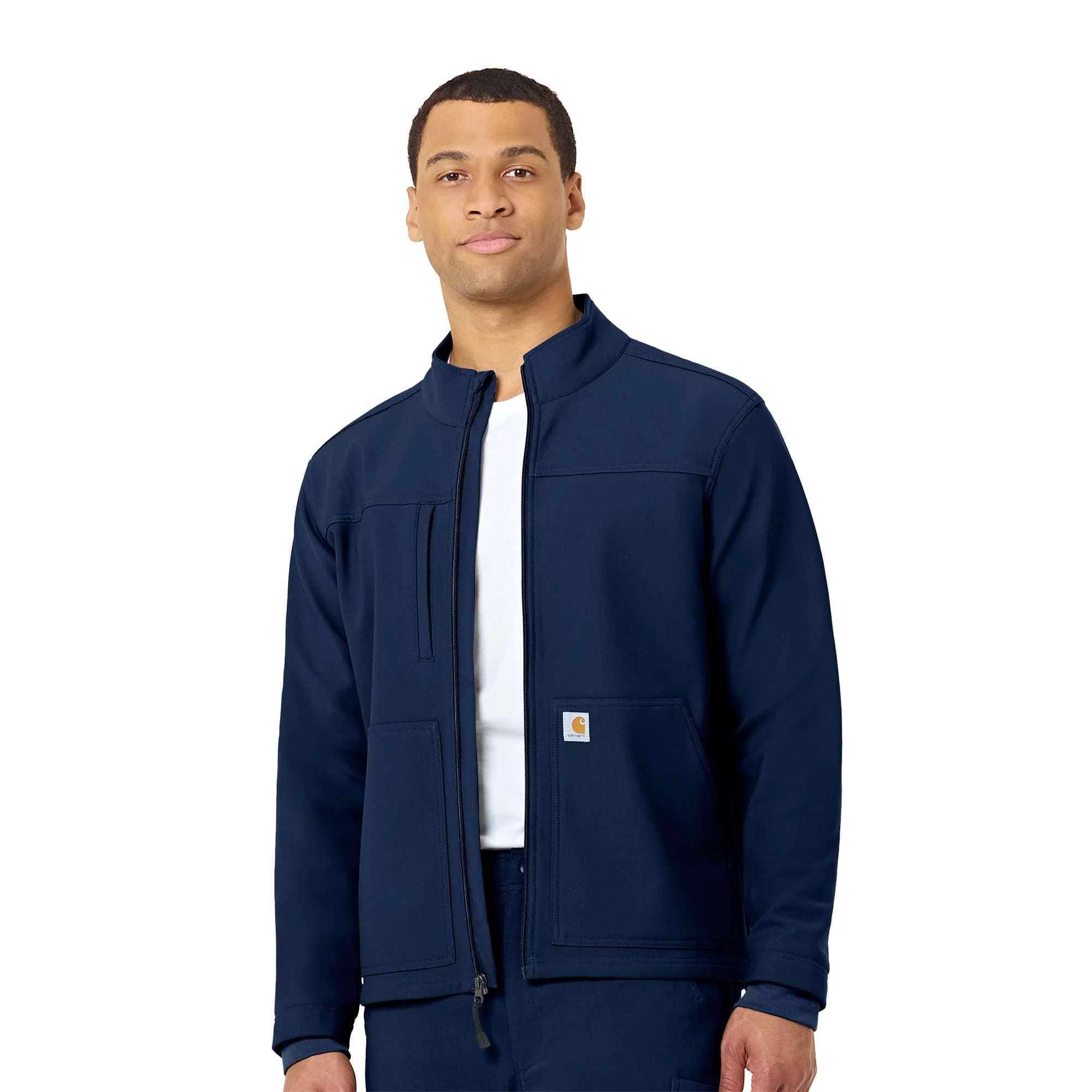 Rugged Flex® Peak Bonded Fleece Scrub Jacket - 1