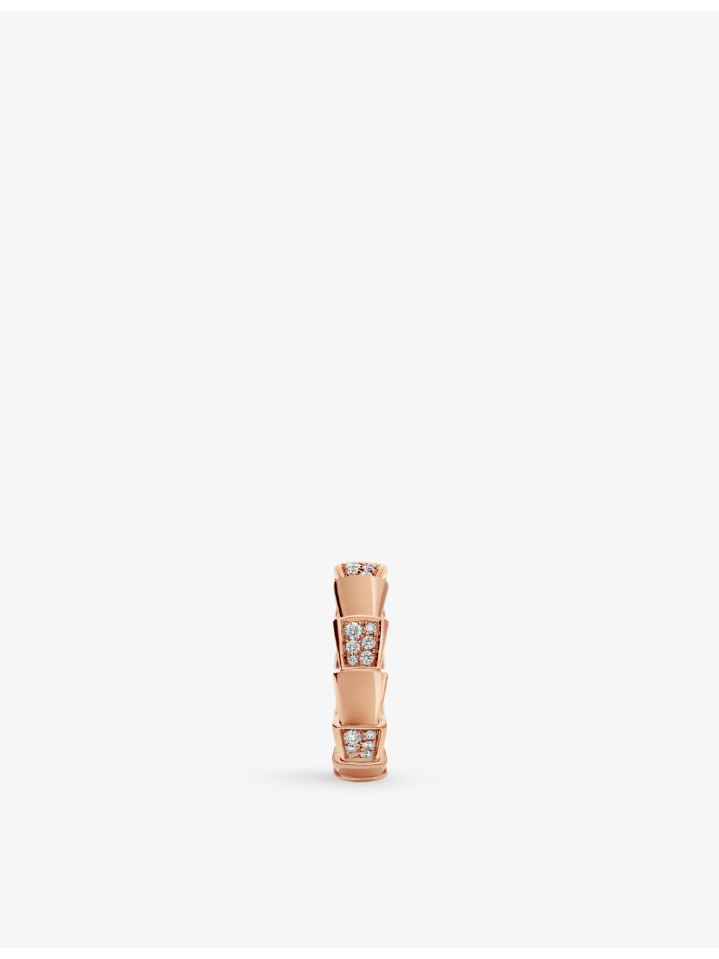 Serpenti 18ct rose-gold and diamond ring - 3