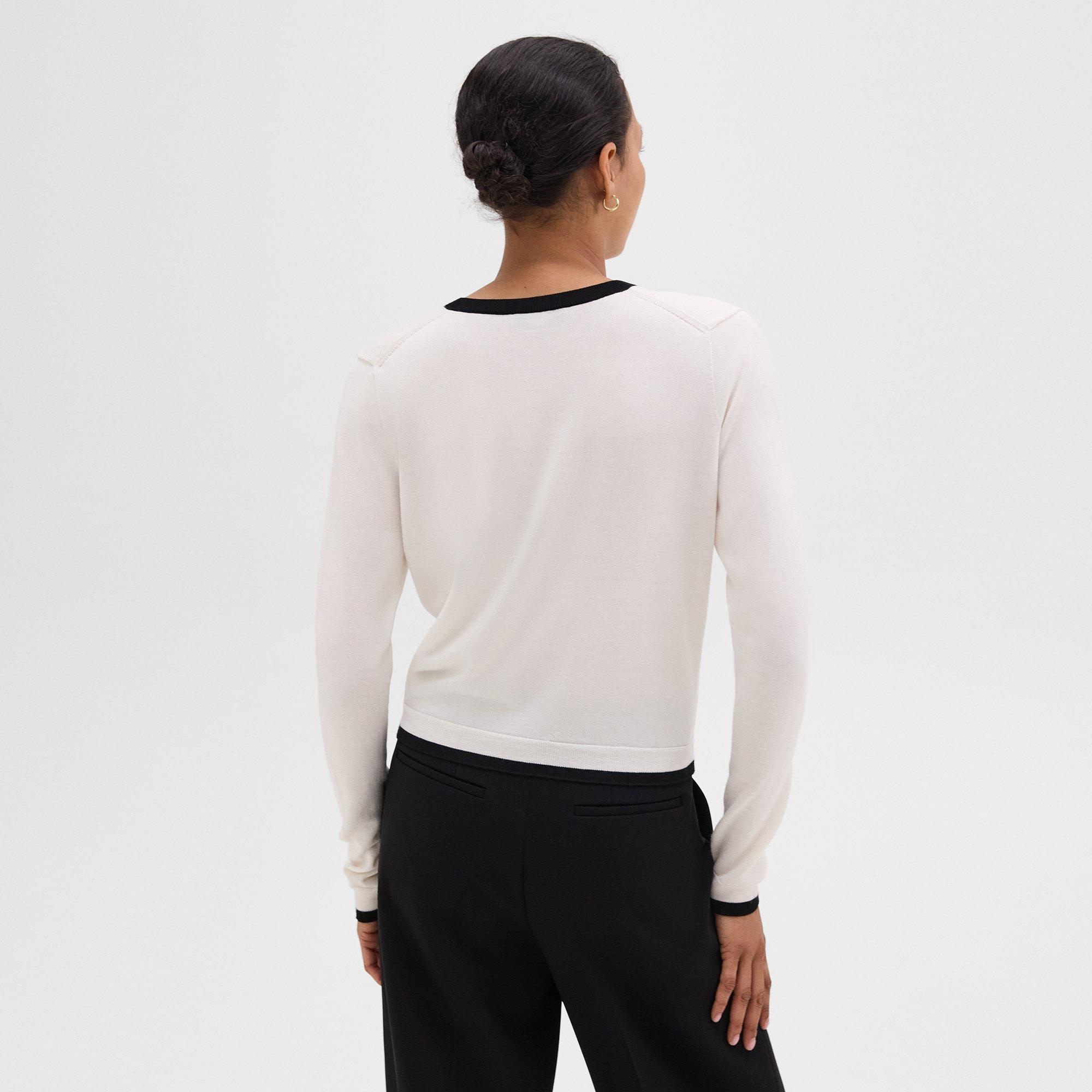 Slim Cardigan in Wool-Viscose - 4