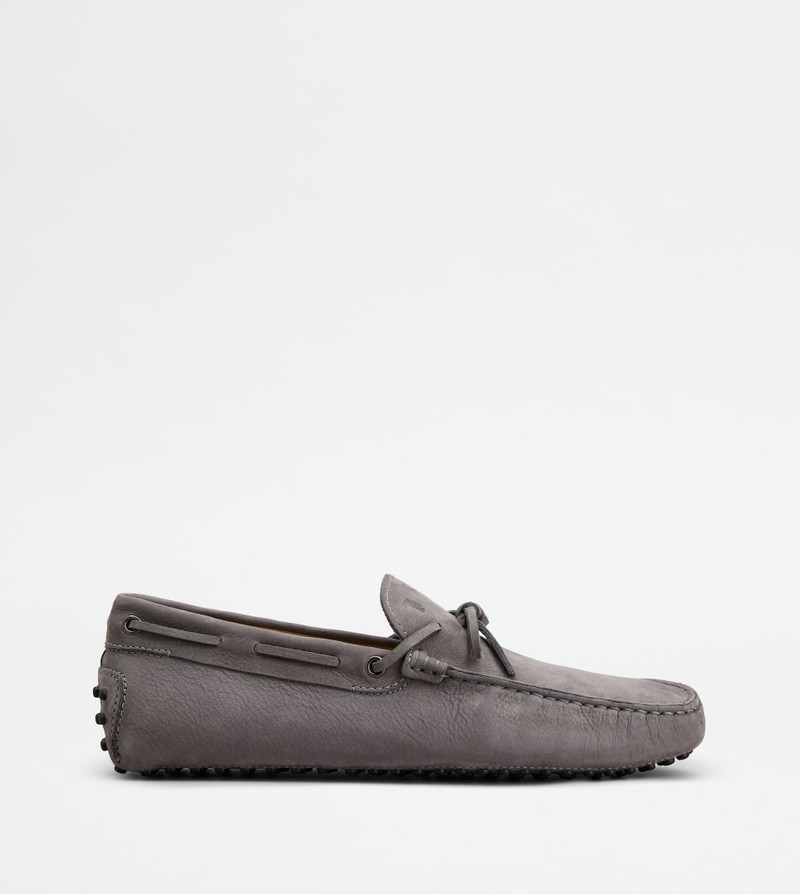 GOMMINO DRIVING SHOES IN NUBUCK - GREY - 1