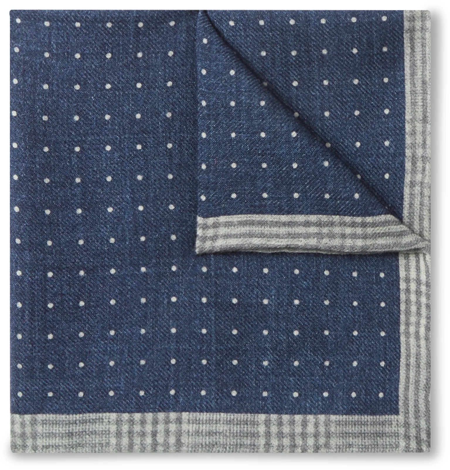 Printed Wool Pocket Square - 1