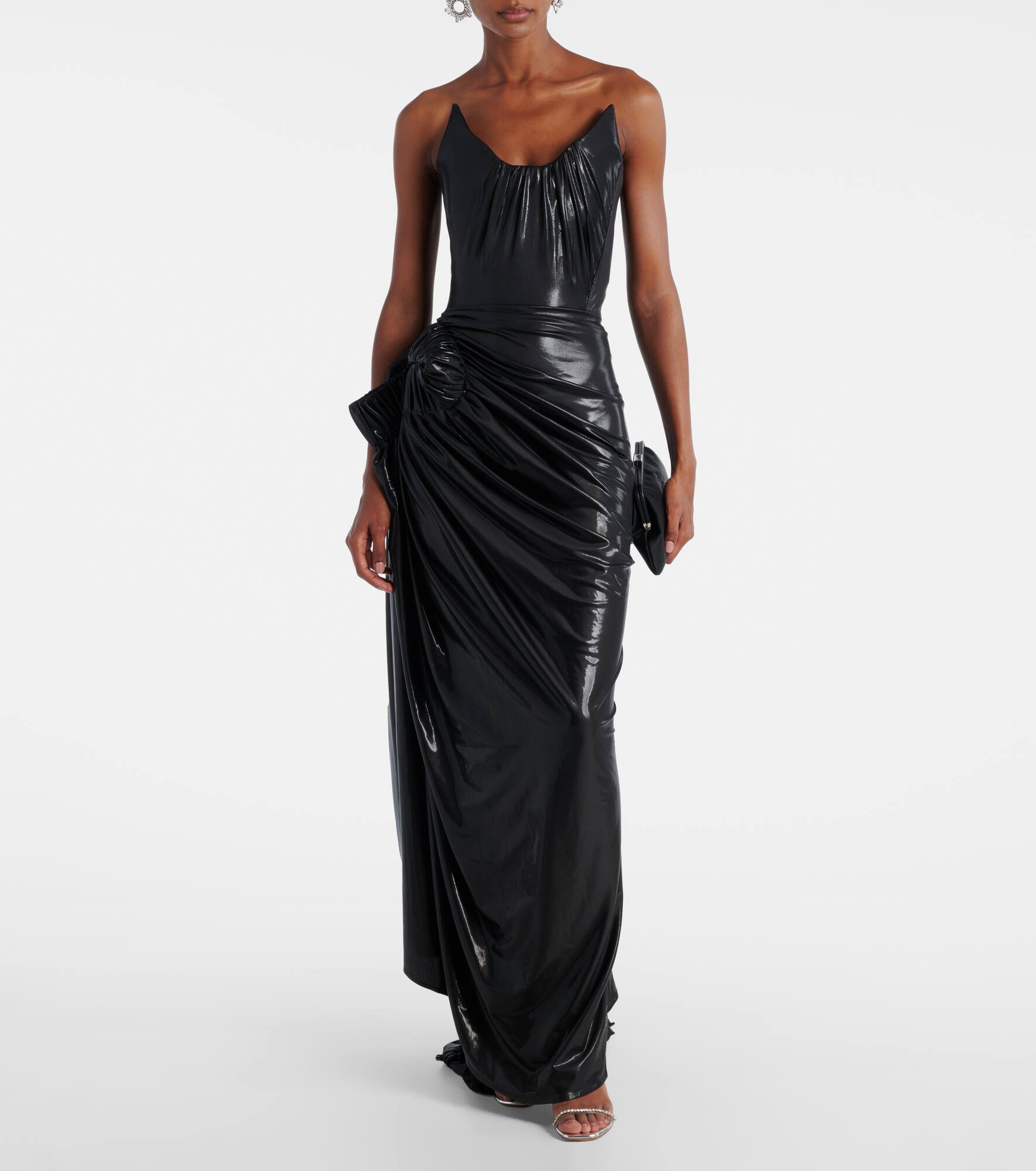 Lexicon draped gathered gown - 2