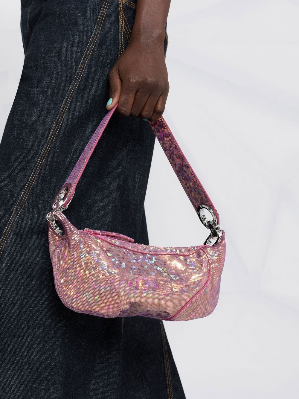 Mini Amira iridescent shoulder bag - 3