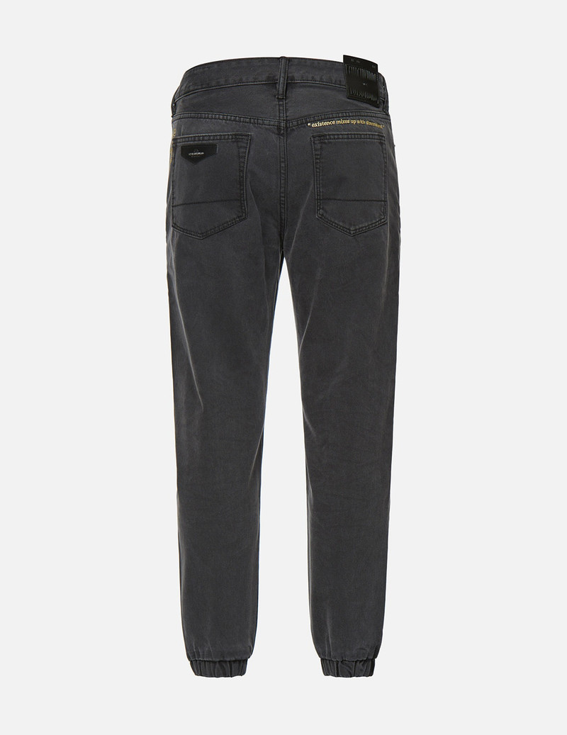 EVISU Slogan Embroidered Slim Fit Jogger Jeans outlook