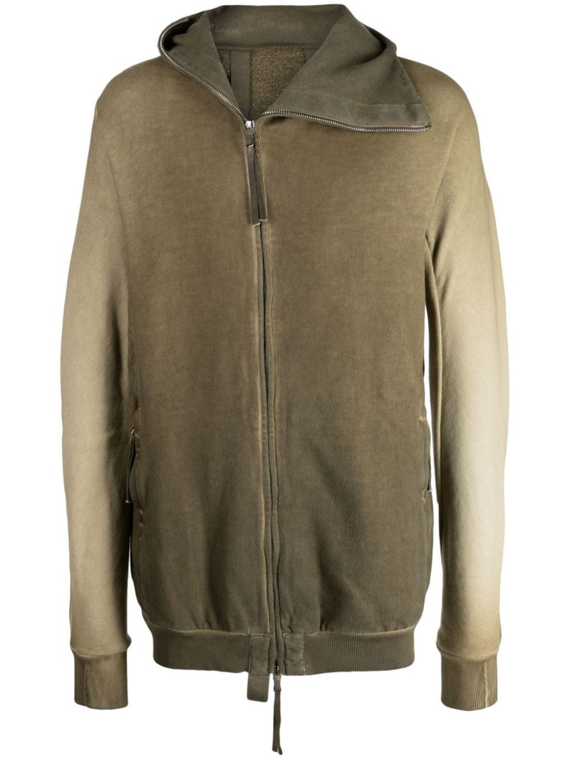 zip-up cotton hooded jacket 1
