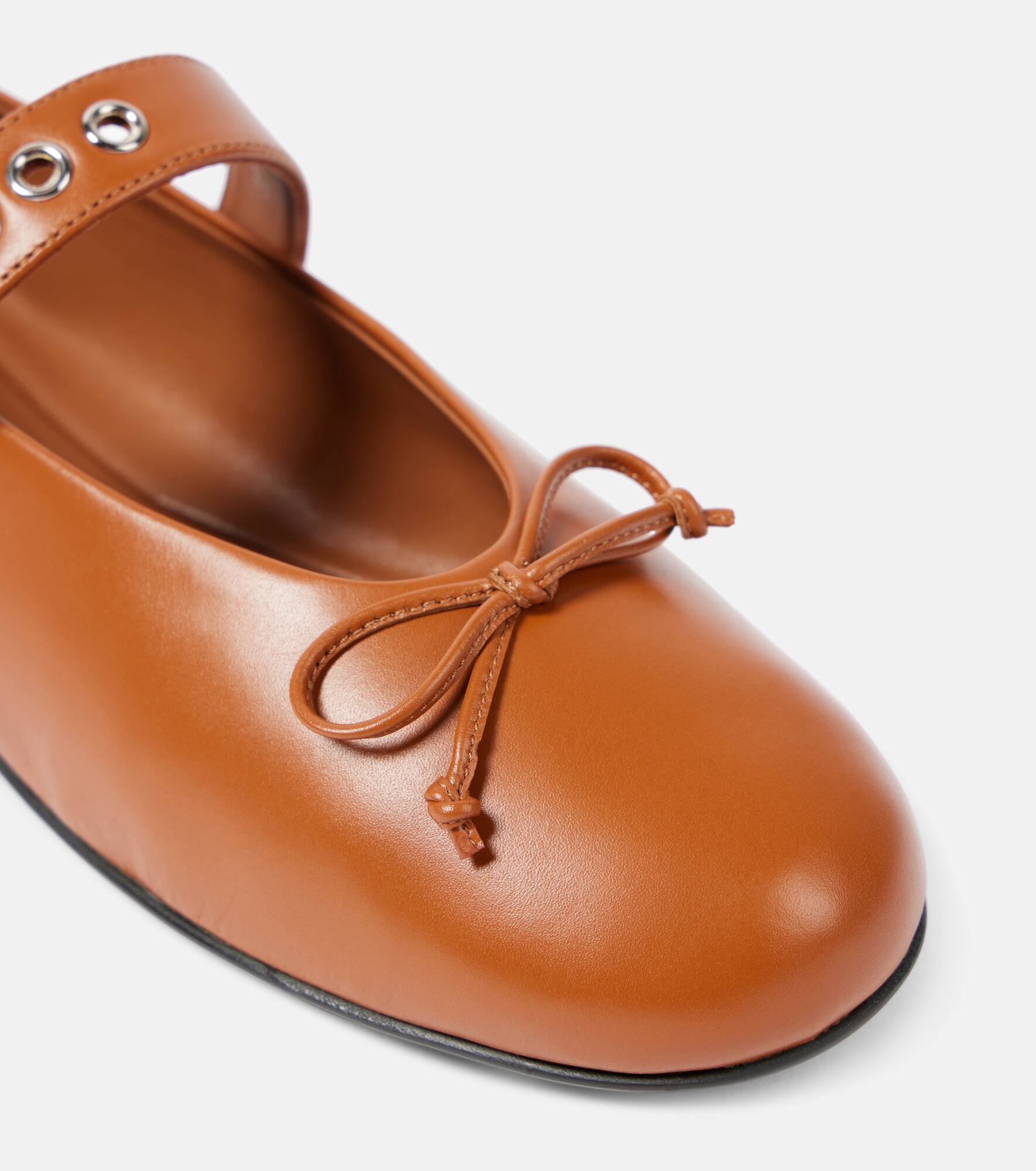 Leather ballet flats - 6