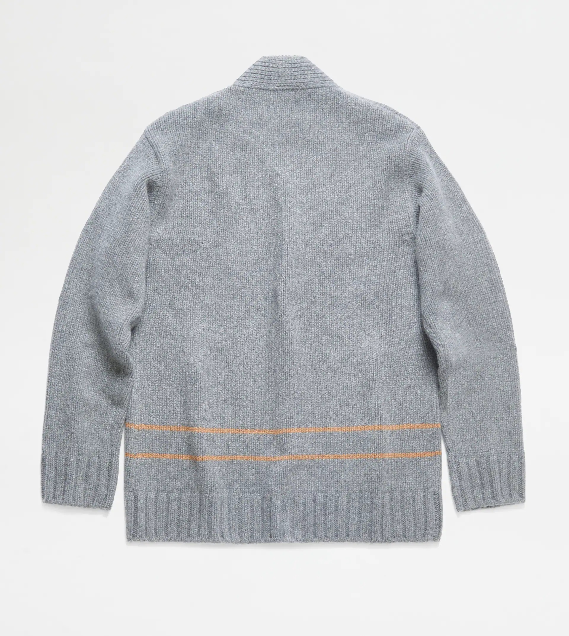 CASHMERE BLEND CARDIGAN - GREY - 4