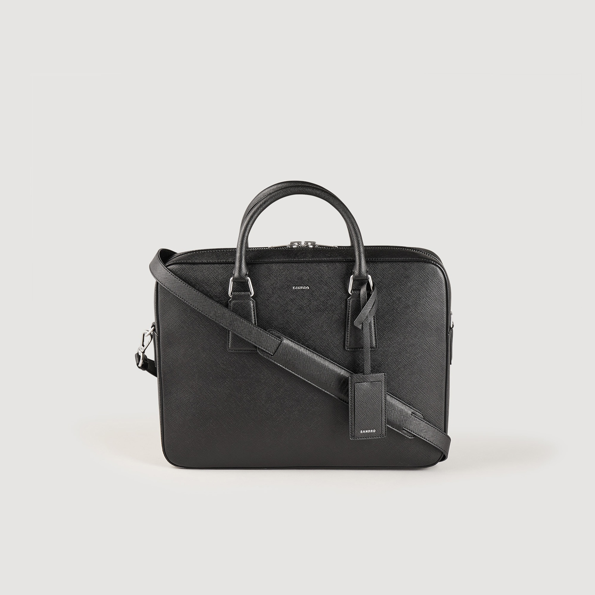 Saffiano leather briefcase - 1