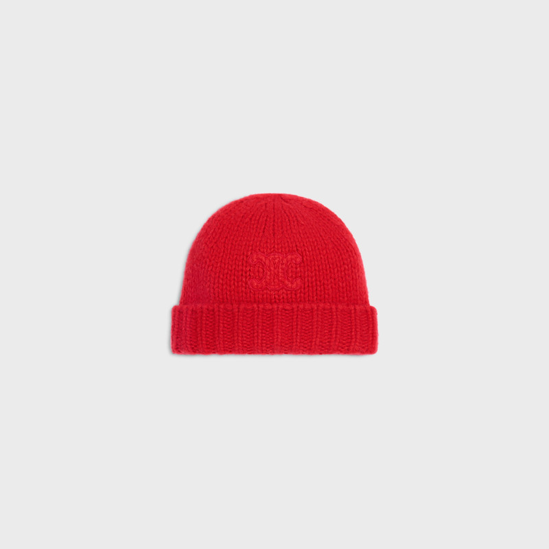 triomphe beanie IN cashmere and silk 1