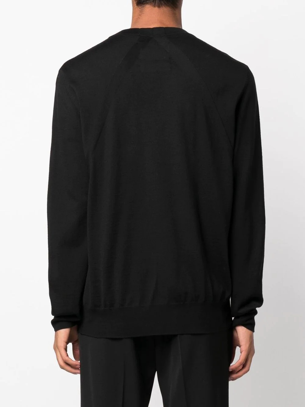 wool-knit crew-neck jumper - 4