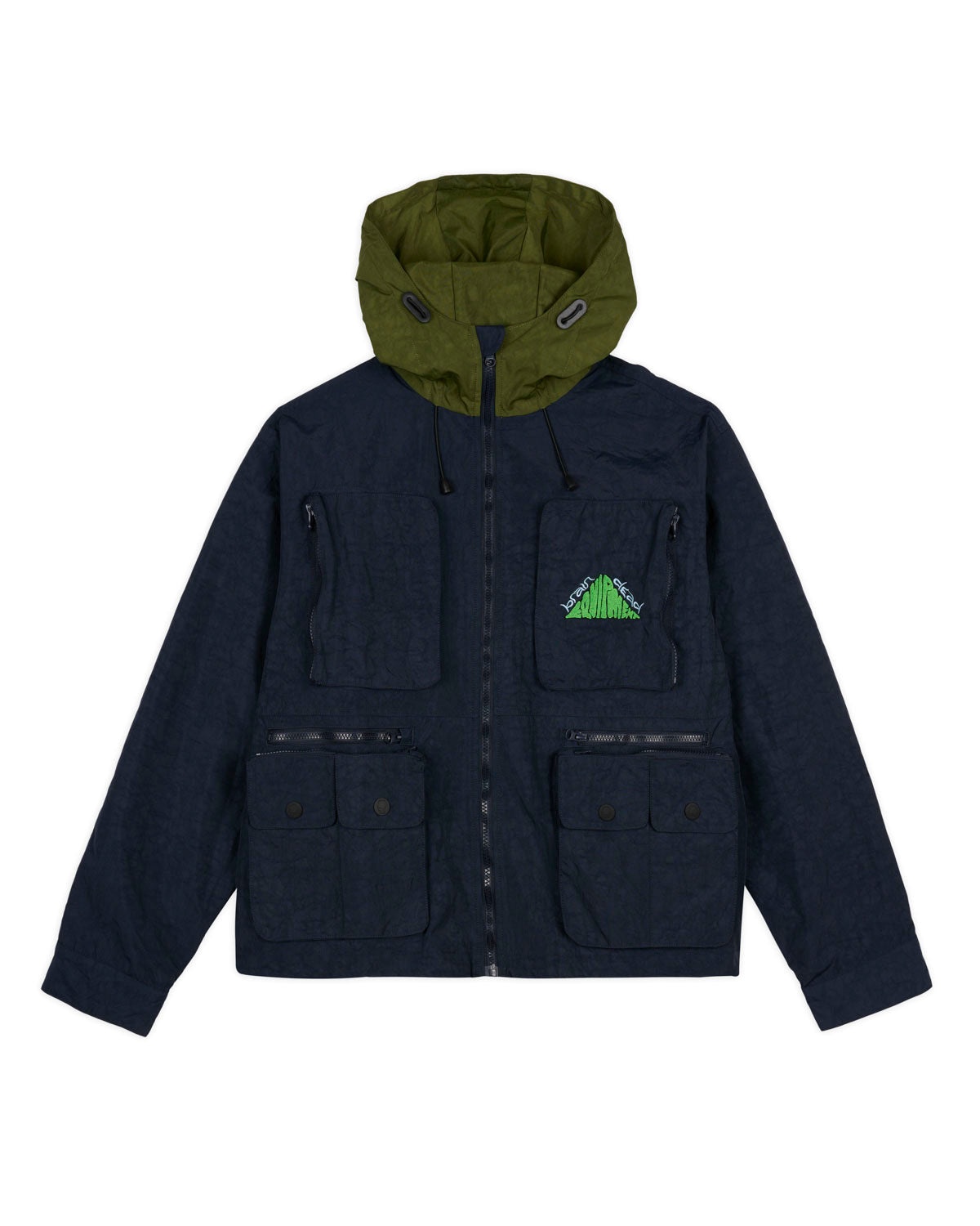 Cropped Hunting Jacket - Navy - 1