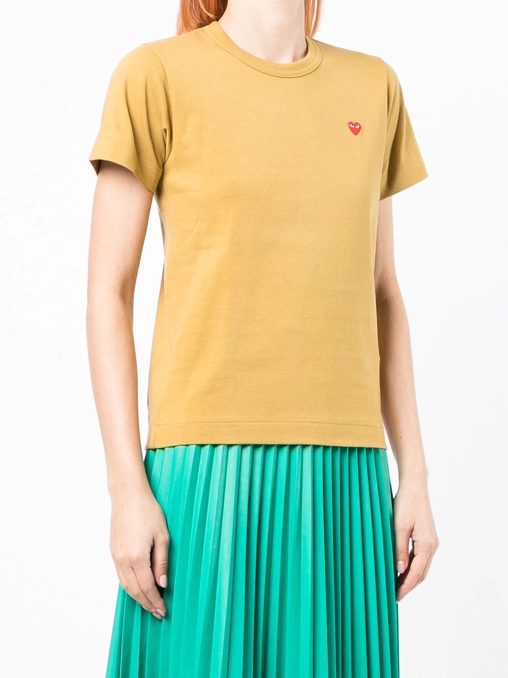heart-detail short-sleeved T-shirt - 3