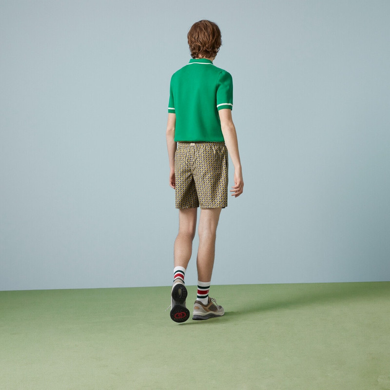 Interlocking G print nylon swim shorts 6