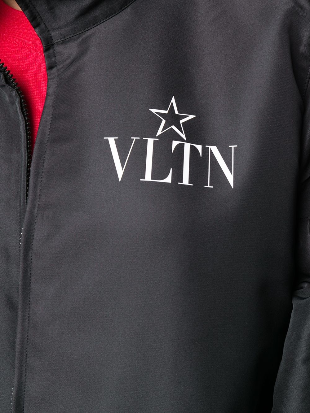 logo print bomber jacket - 5
