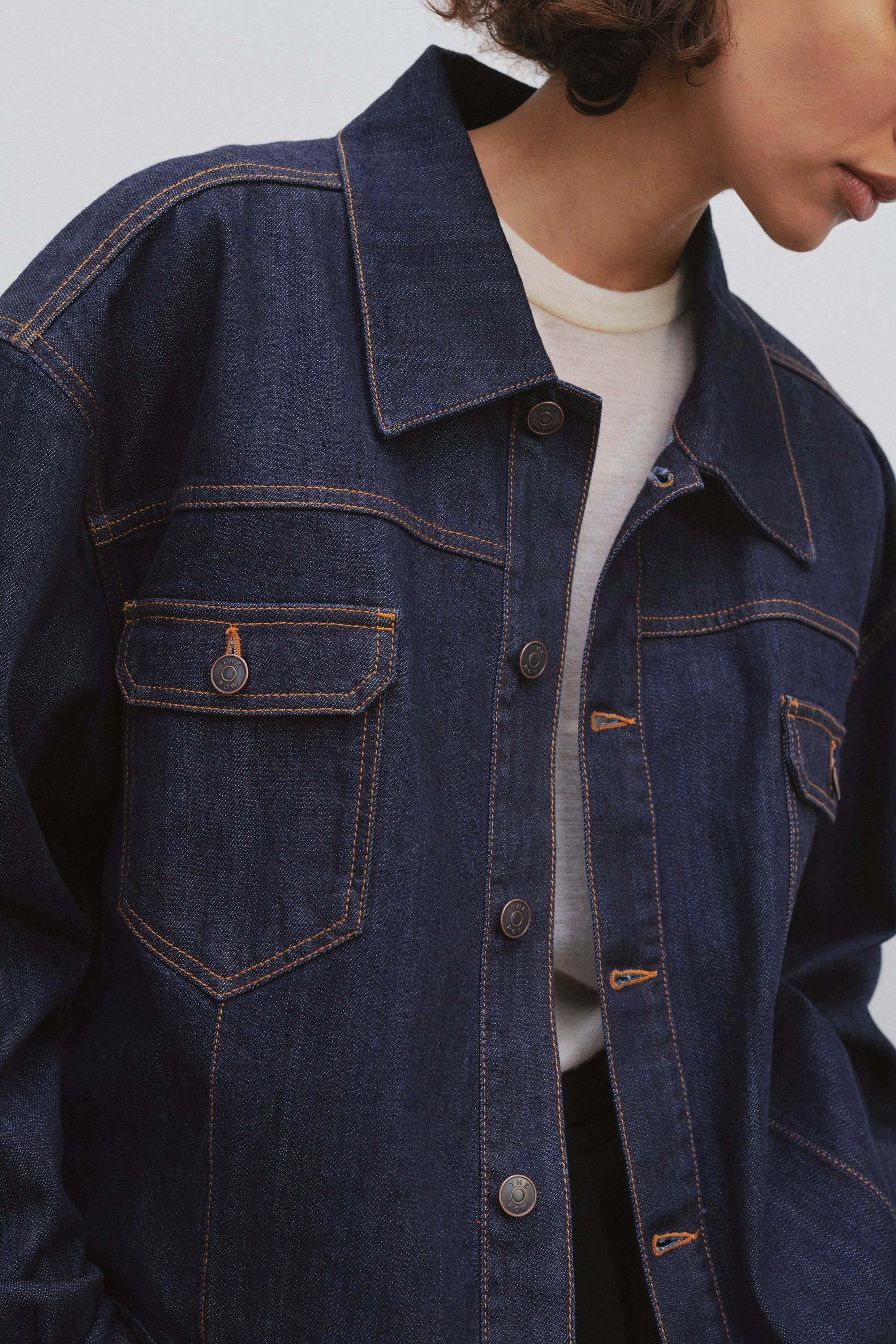 【国内発送】THE ROW ジャケット Ness denim jacket Ness Jacket Blue in Cotton and Cashmere – The Row