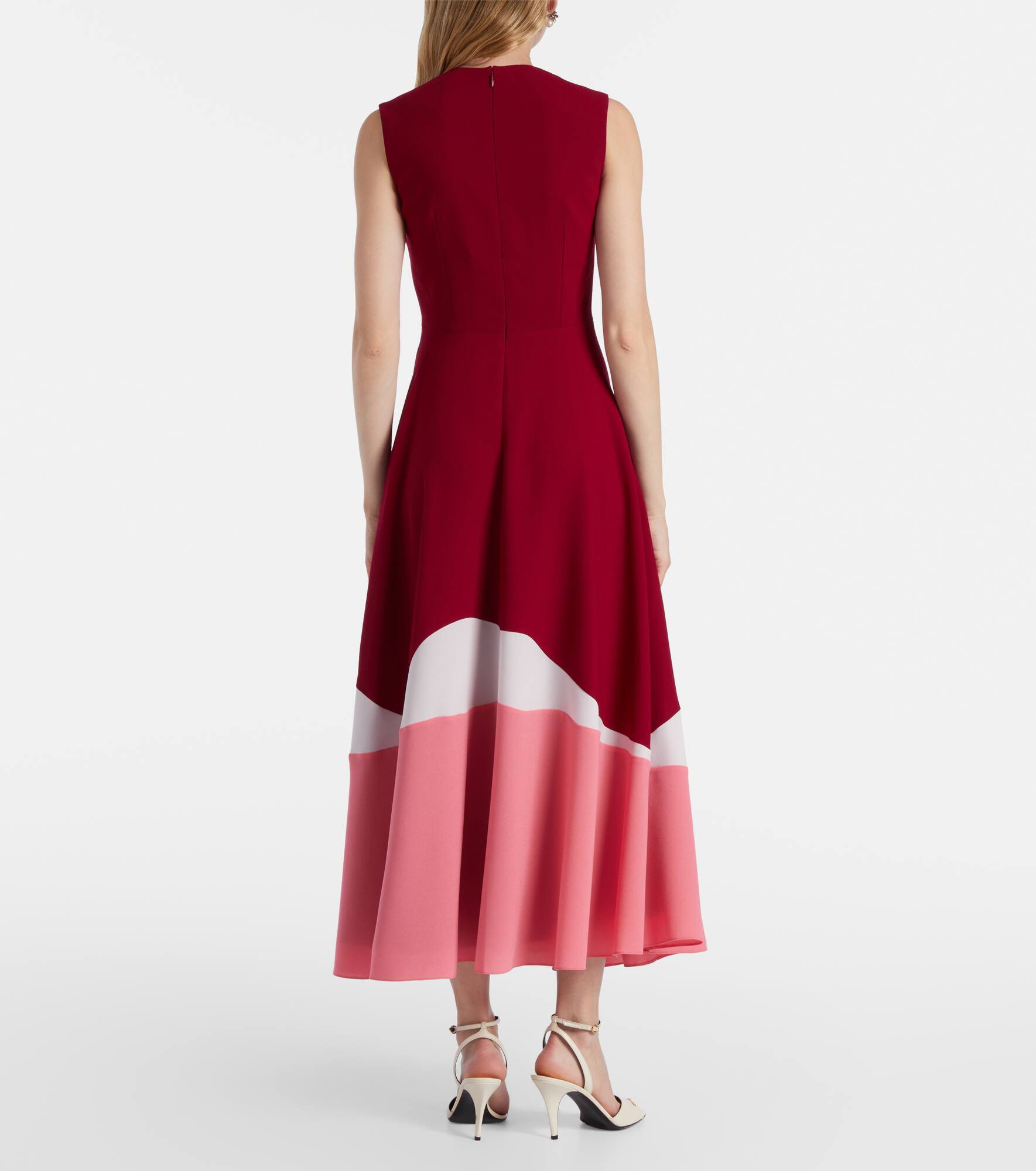 Gradient crêpe cocktail dress - 3