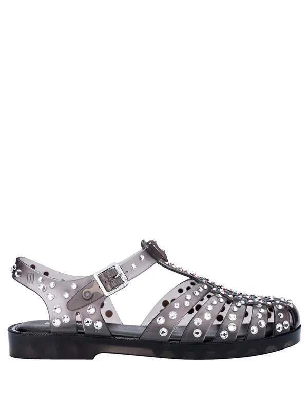 POSSESSION CRYSTALS SANDALS - BLACK - 1