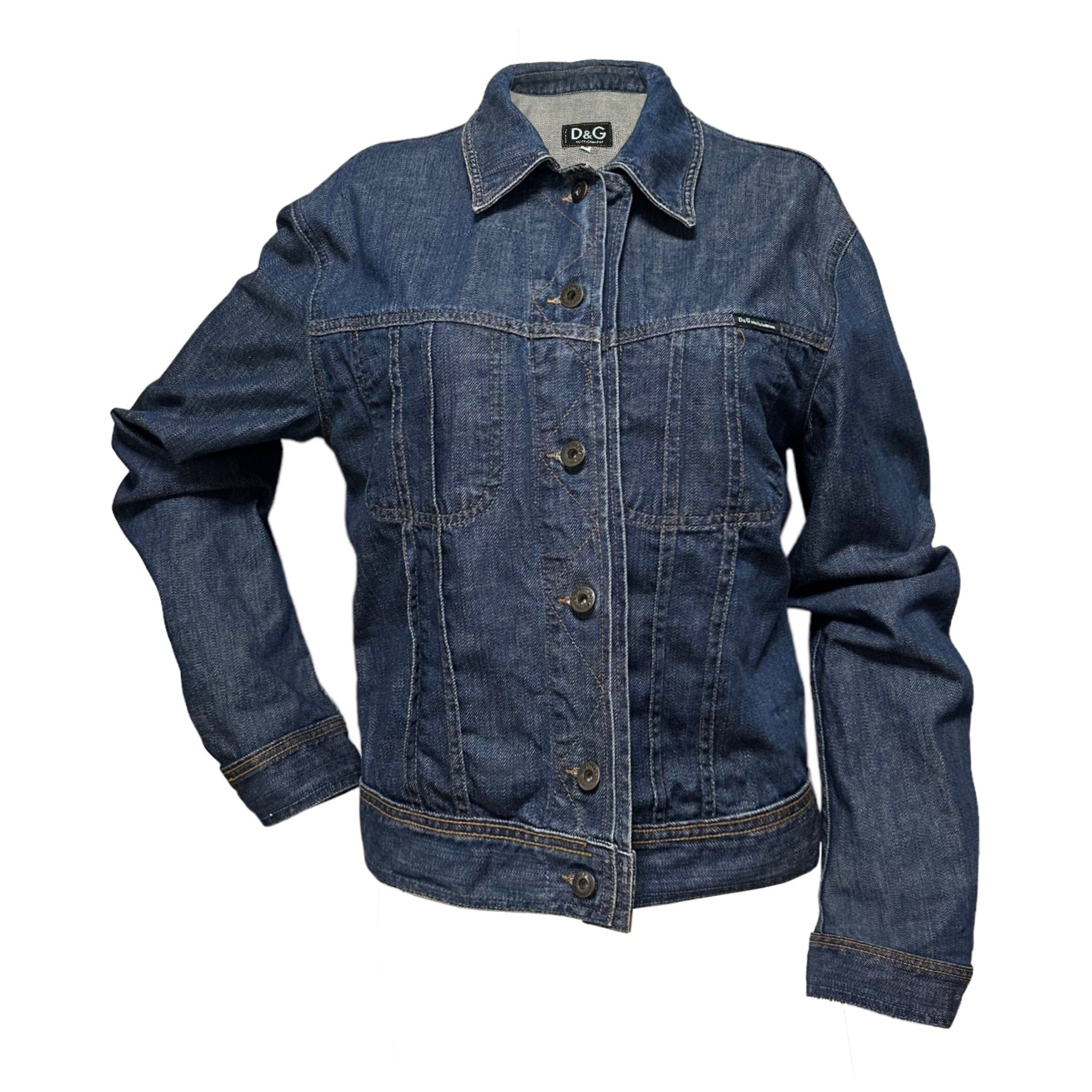 D&G - D&G Spring Summer 2002 Panther Patchwork Reversible Denim Jacket - 3