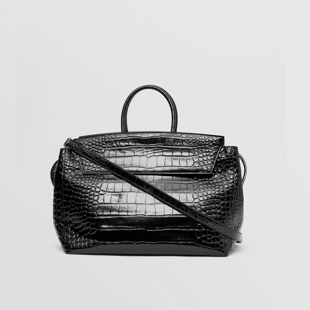 Embossed Leather Large Catherine Bag - 6