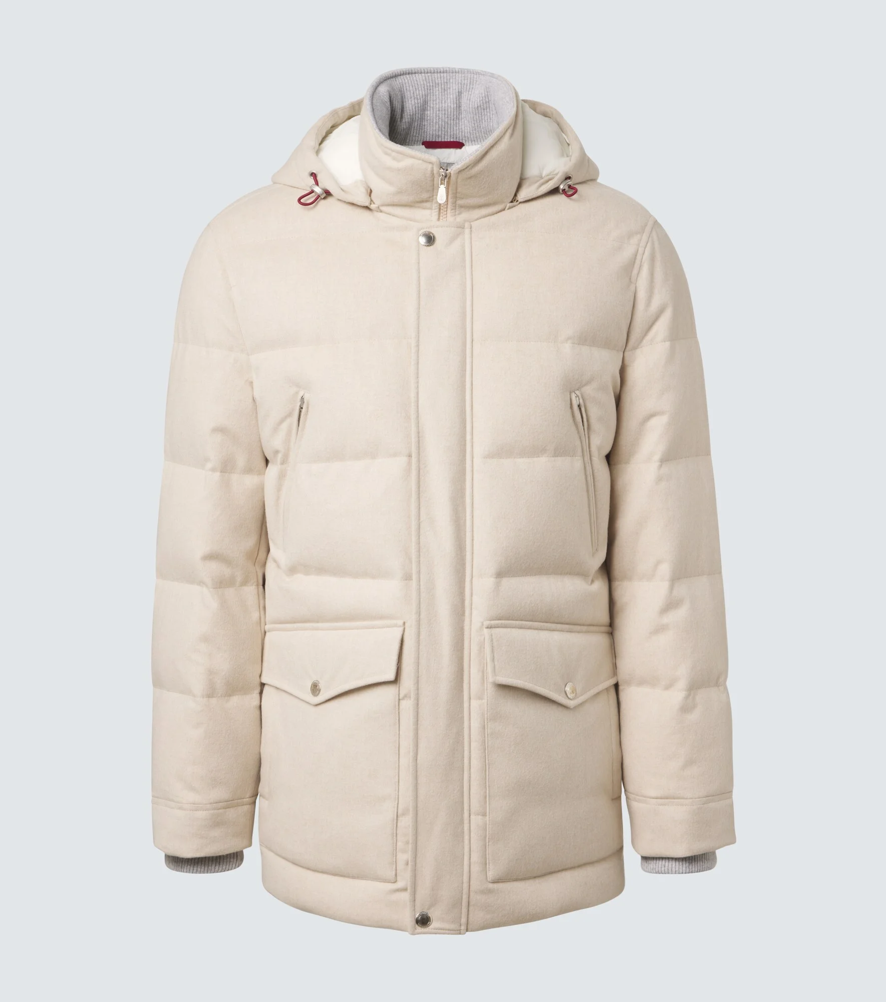 Wool flannel down parka - 1