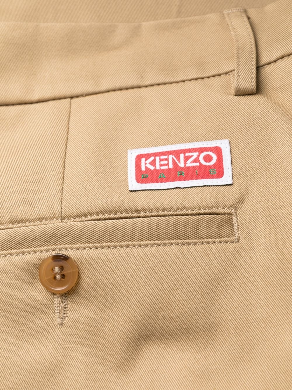 straight-leg cotton trousers - 6