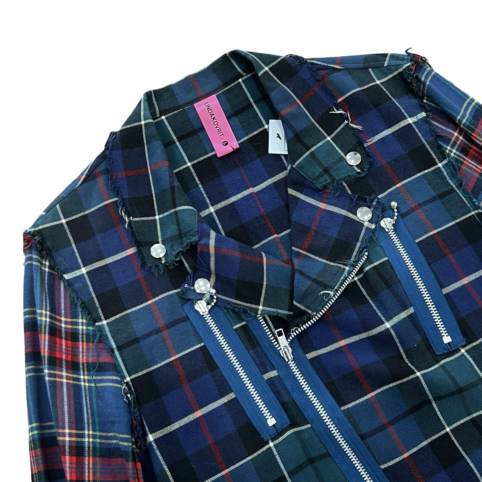Final Blow - Undercover Undakovrit Tartan Rider Style Jacket SZ L - 2