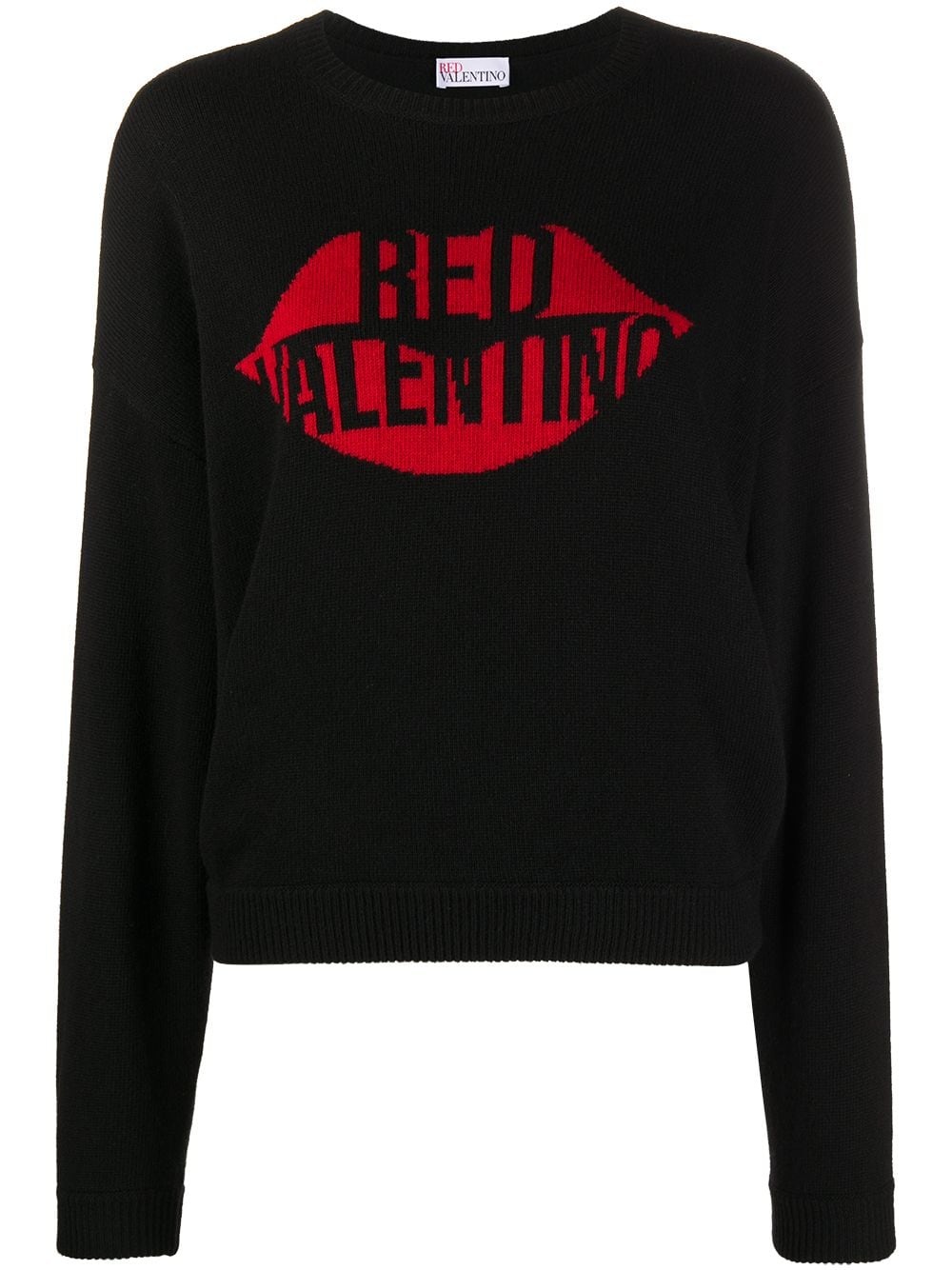 lips logo-intarsia jumper - 1