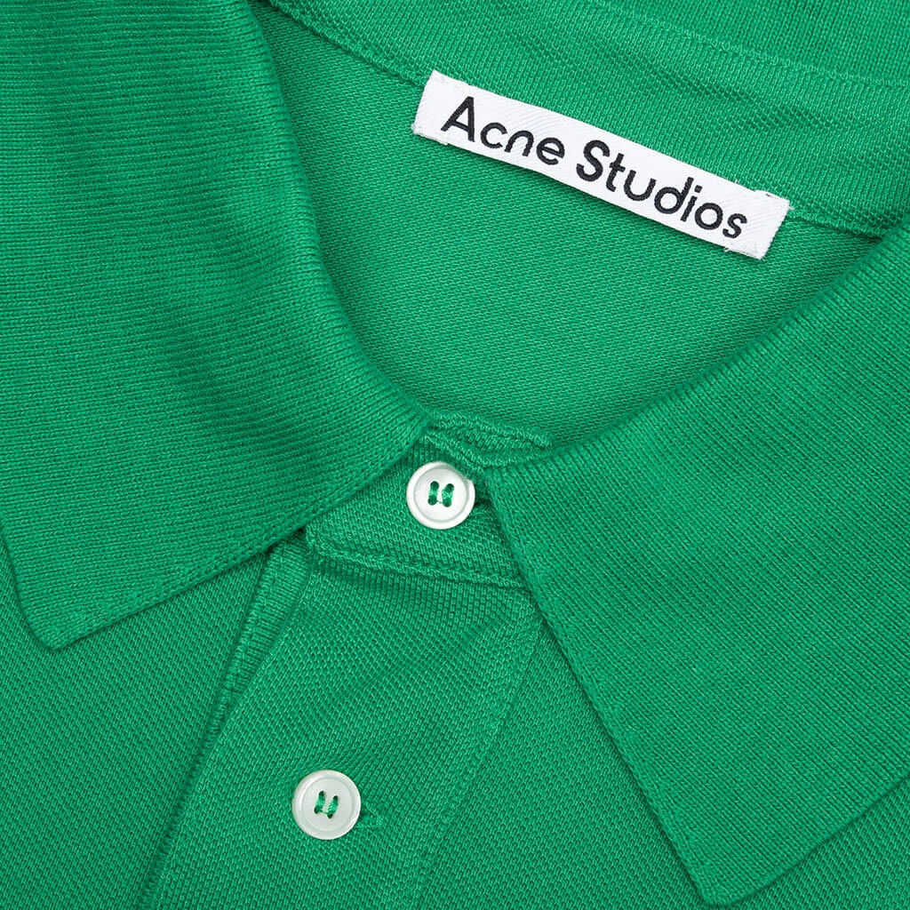 BUBBLE LOGO POLO T-SHIRT - ELECTRIC GREEN - 4