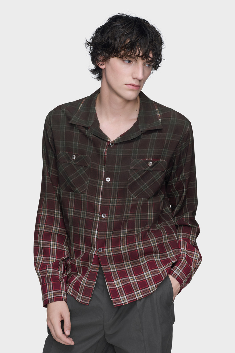 Maison Margiela Gradient check shirt outlook