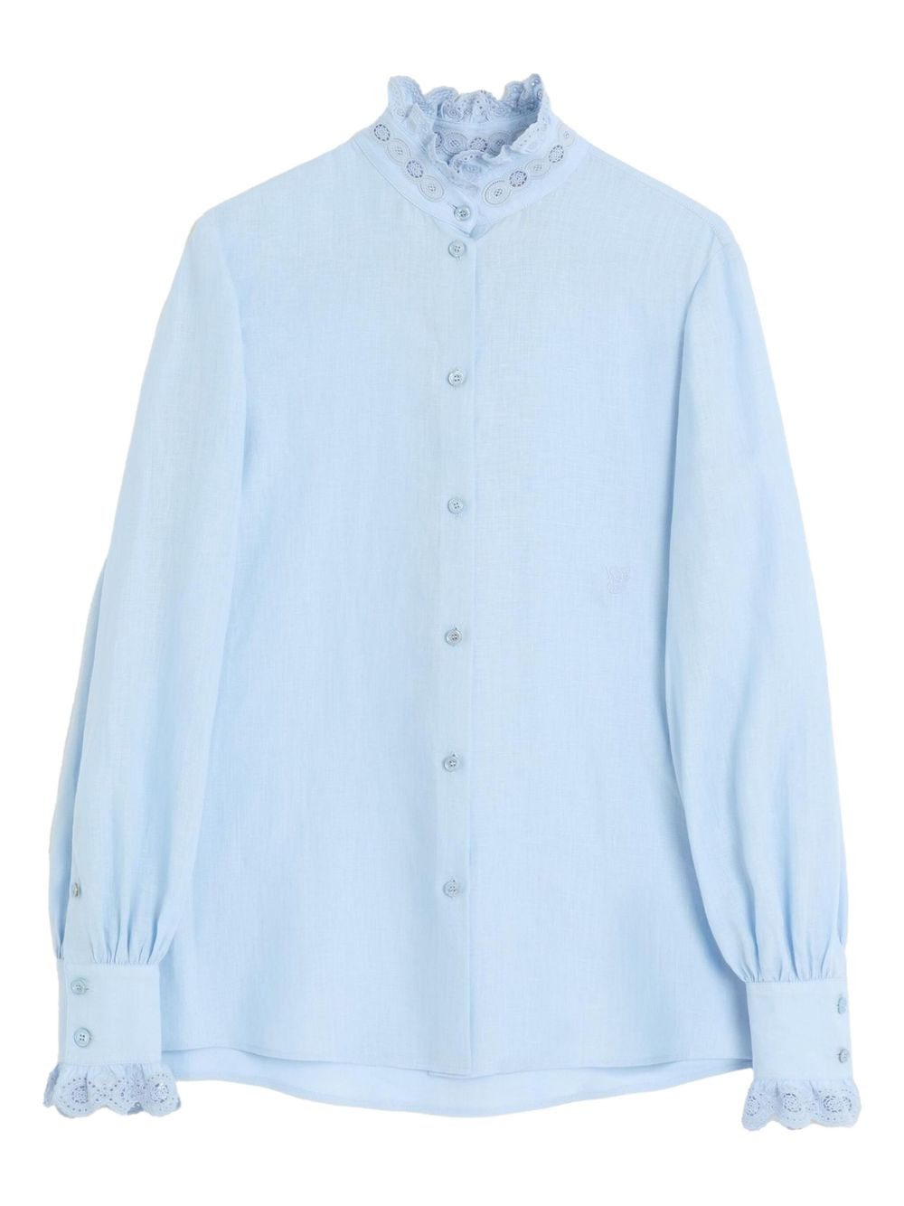 embroidered linen shirt - 1