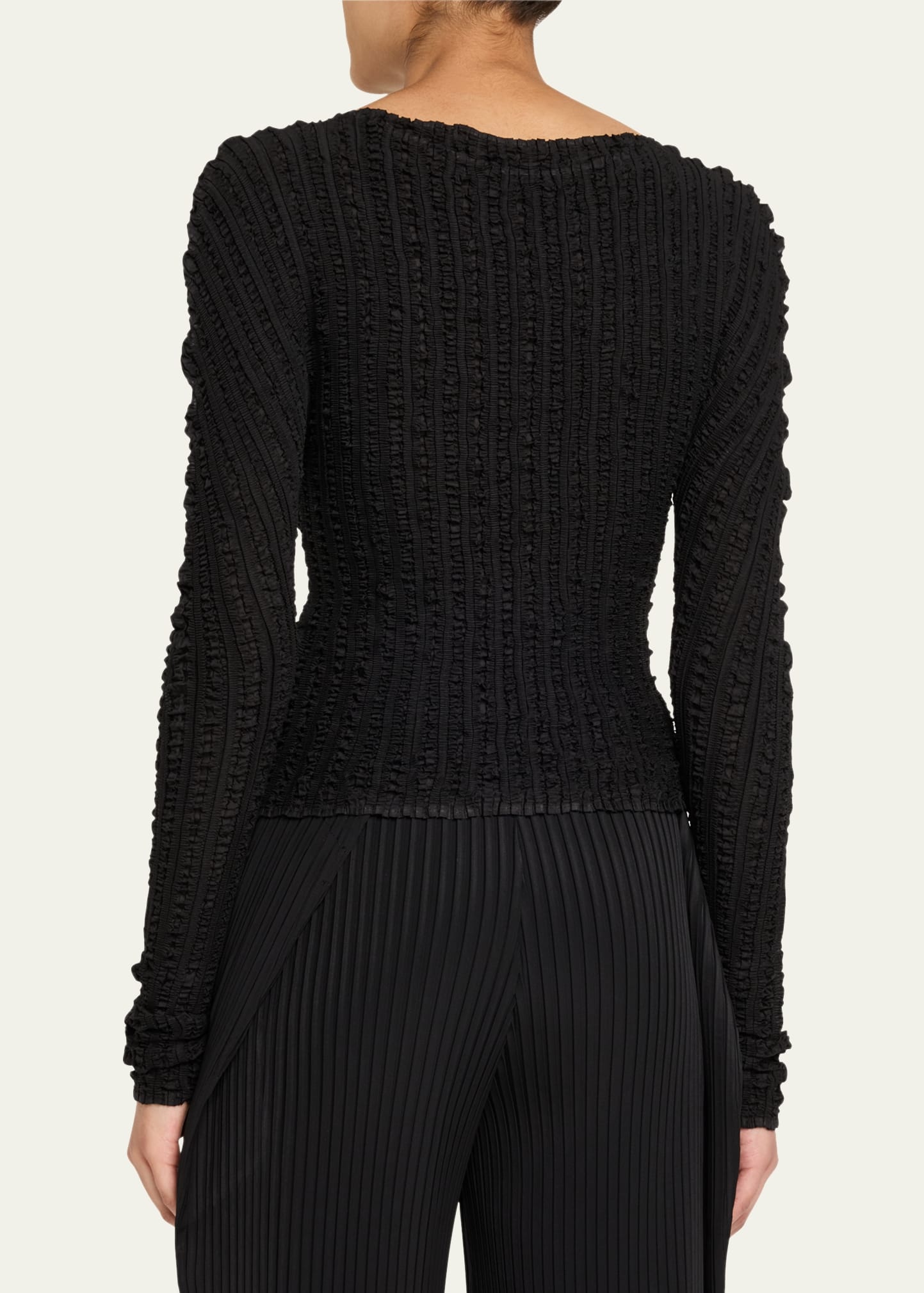 Jellyfish Pleats Long-Sleeve Top - 3