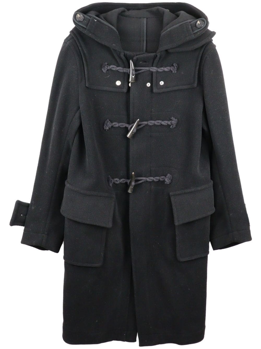 hooded wool-blend duffle coat - 1