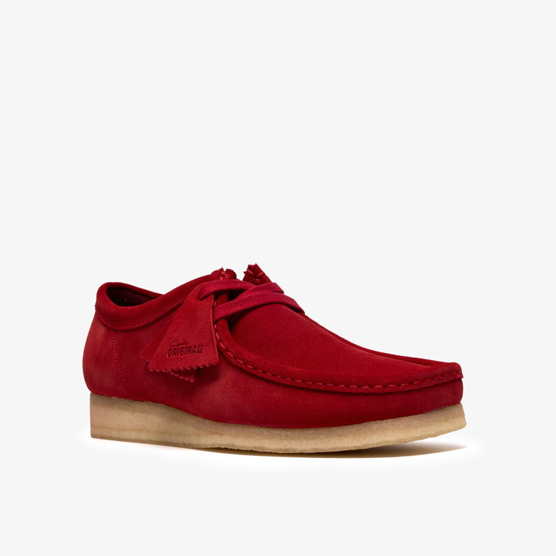 Wallabee Deep Red Suede 9
