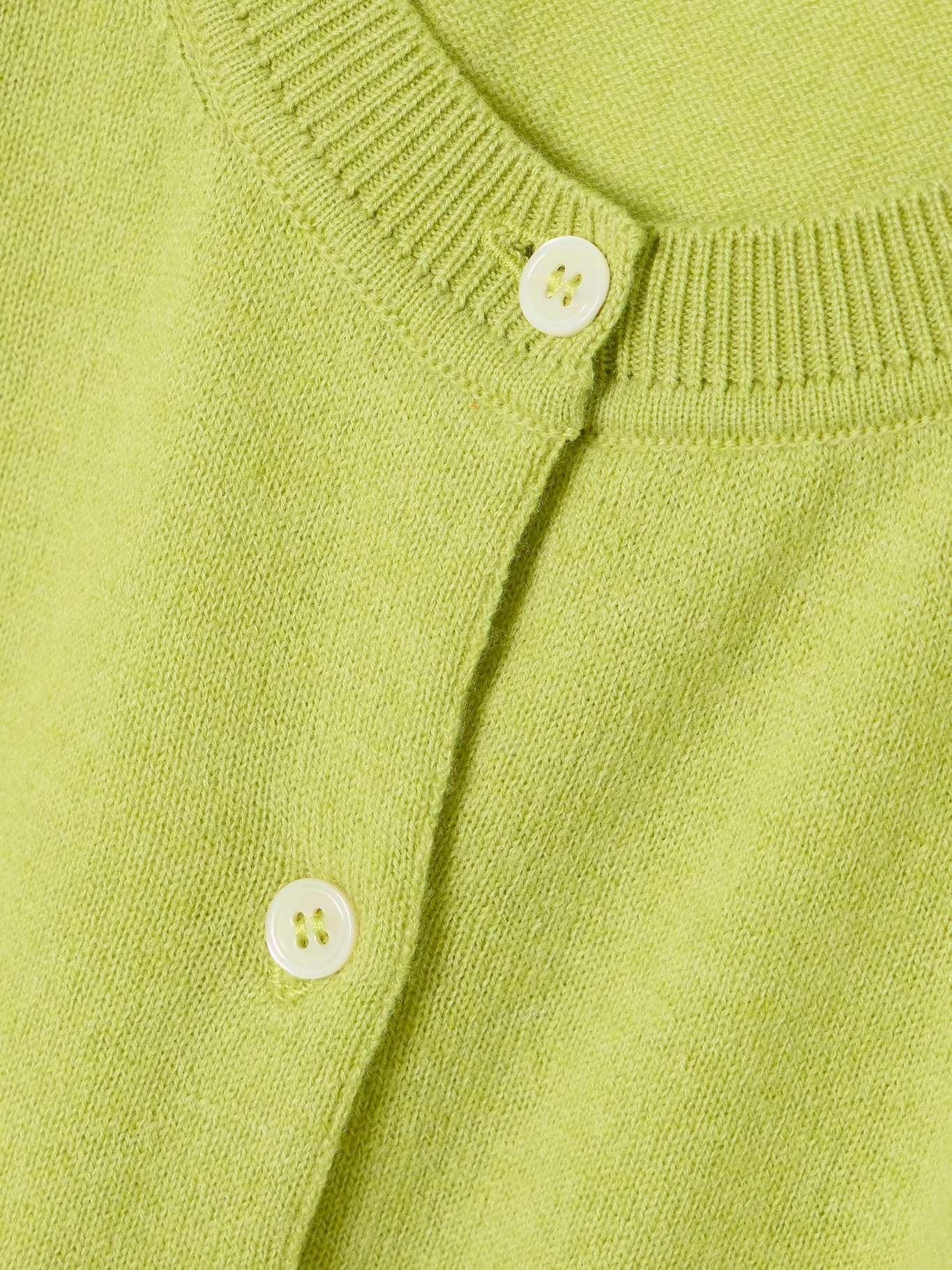 Enya cashmere and cotton-blend cardigan Lime green - 4