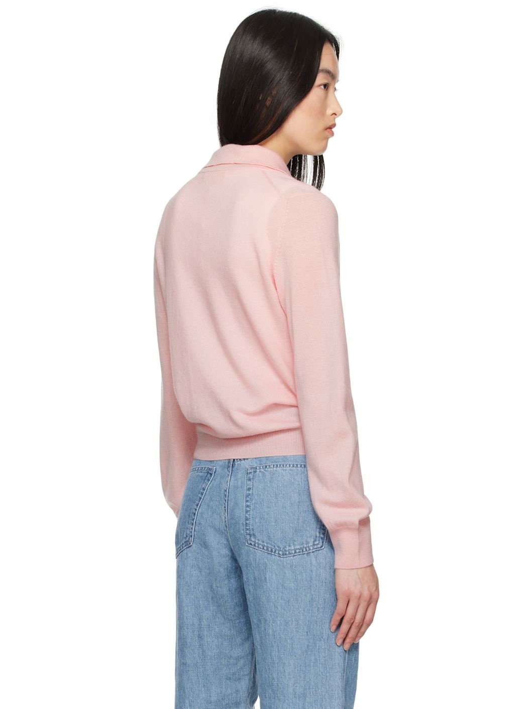 Pink Aoife Cashmere Polo - 3